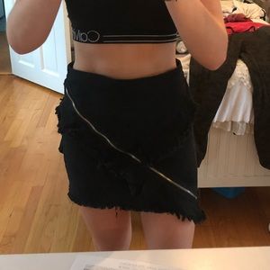 Fashion nova jean skirt